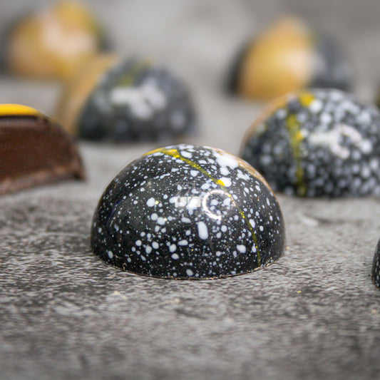 Praline-Ciocolata neagra 71% & Crema de Cafea